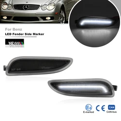 OE-Spec Bumper Smoked White Led Fender Side Marker Reflector Light For Benz W209 CLK Class CLK280 CLK320 CLK350 CLK550 CLK55 AMG