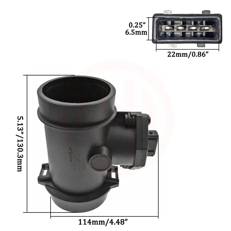 Car MAF Sensor For KIA SPORTAGE CARENS Sephia Spectra SAAB 900 II 0280217105 0K08013210 0K01113210