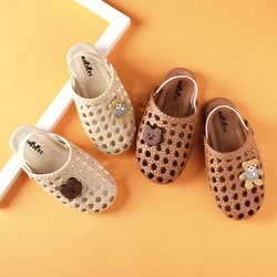 Children Cave Shoes Slippers 2023 New Summer Soft Sole Boys Beach Shoes Cartoon Cute Sandals Children's Garden Shoes Girls صنادل