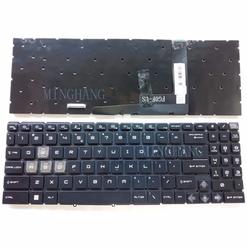 

M New US RGB Backlit keyboard for MSI Cyborg 15 A12VF A12VE A12VEK A13VF MS-15K1