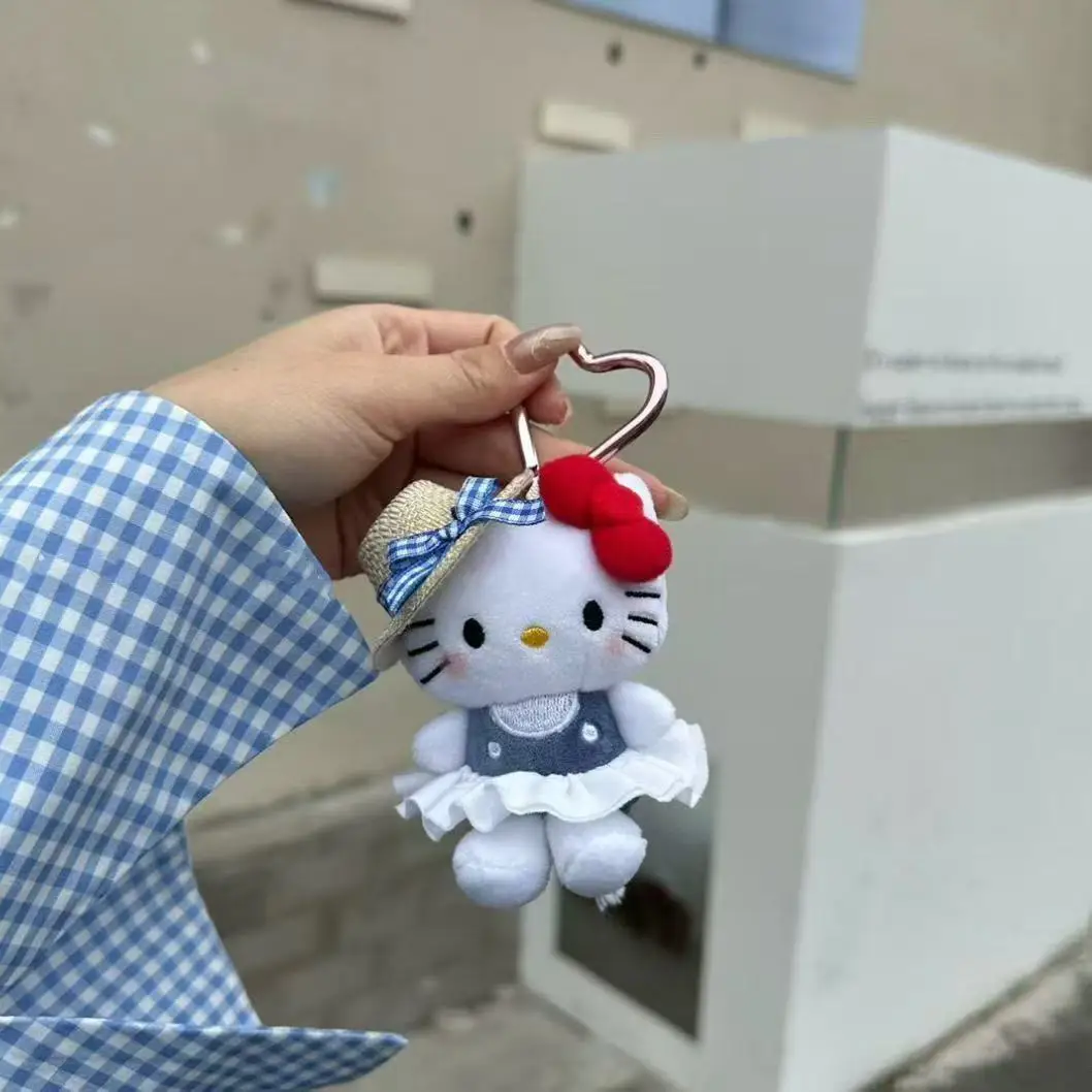 

Sanrio милый шеф-повар KT сумка кулон брелок рюкзак подвесное украшение школьная сумка плюшевая кукла девушка подарок лучшему другу Hellokitty