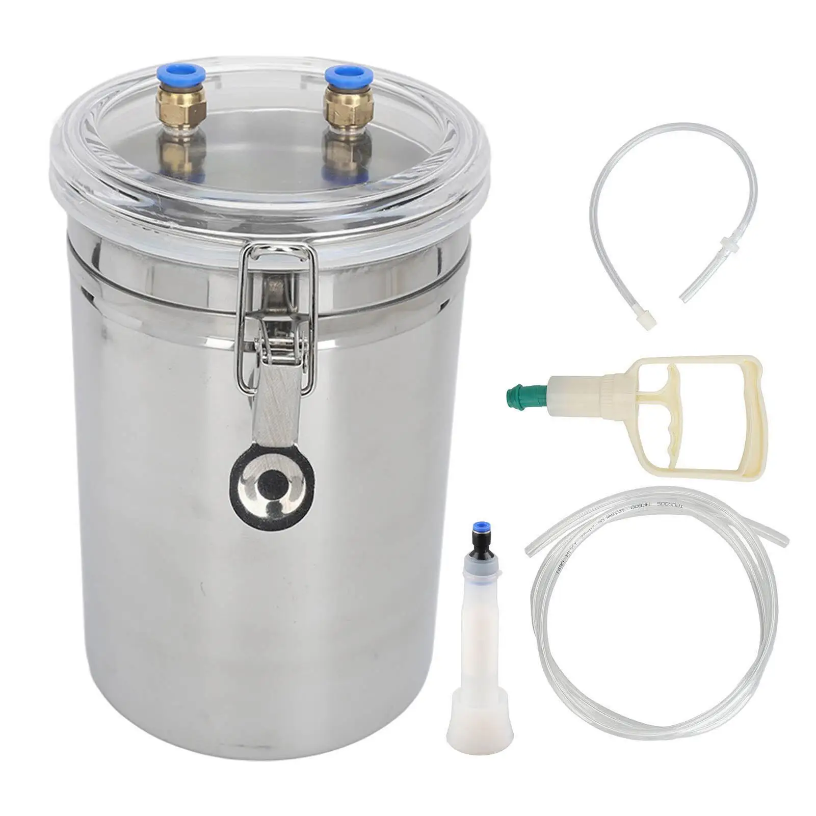 

Portable Stainless Steel Milking Machine 2L Capacity Effort Saving for home Milking Kit with Easy Operation