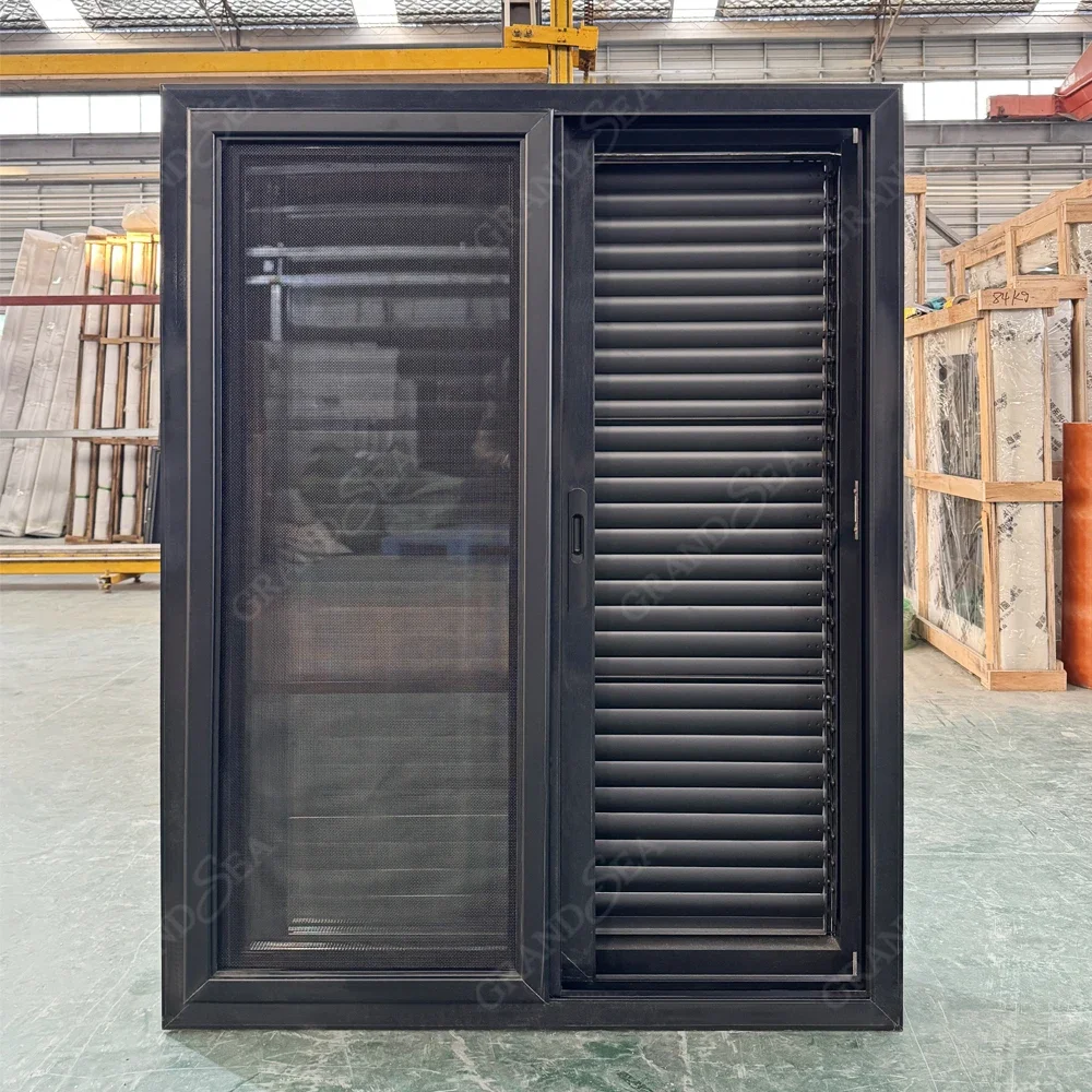 2026 Aluminium Sun Shutters Outdoor Sun Shade Sliding Louver Windows Blinds