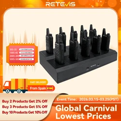 10 Pz All'ingrosso Mini Walkie Talkie Retevis Ricaricabile Walkie-talkie Radio bidirezionale RT622 PMR446 Radio Hotel Ristorante Vendita al dettaglio