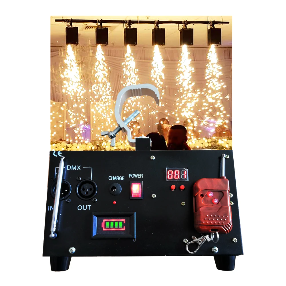 Hanging Cold Spark Machine Electric Firework Waterfall DMX Sparkler Stage Effect DJ Disco Wedding Event Pytotechnic Equipment