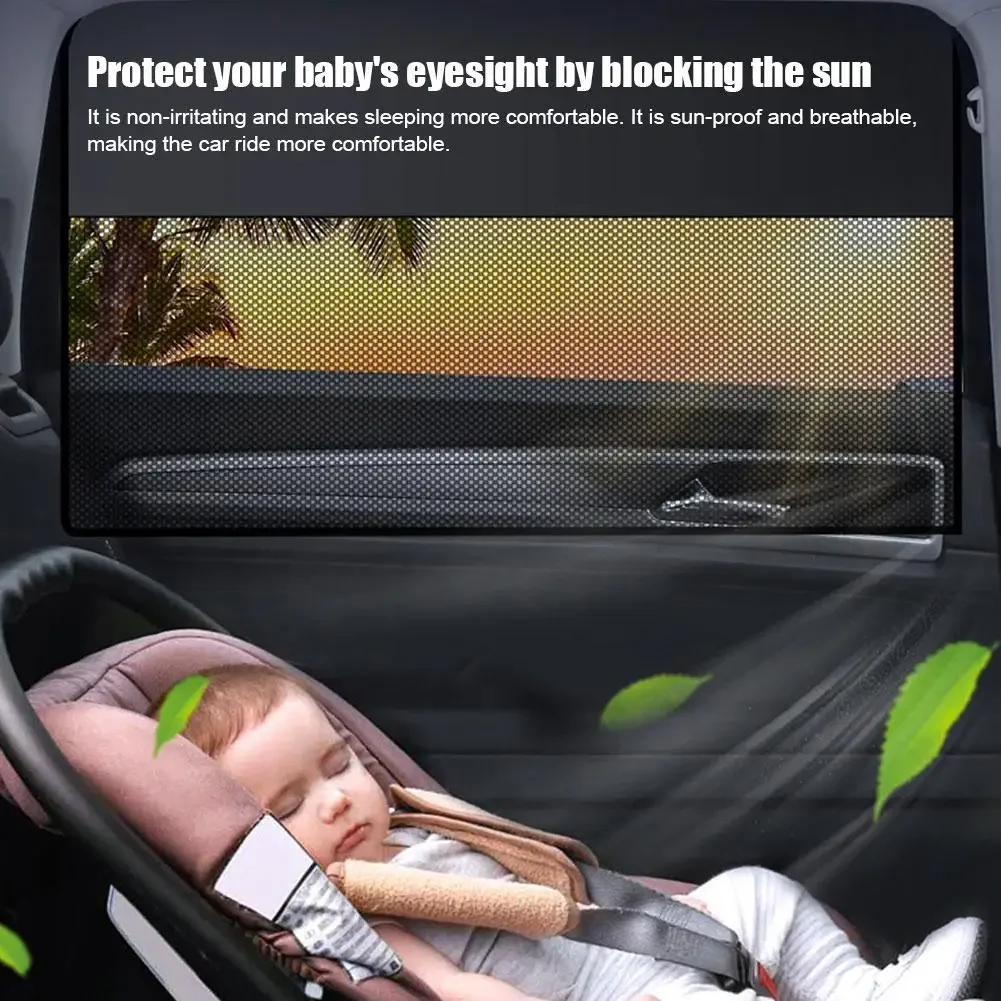 

Солнцезащитный козырек на окно автомобиля, магнитная дышащая москитная сетка для ребенка, солнцезащитный козырек, переднее и заднее боковое окно, защита от солнца, УФ-лучей, автомобильные аксессуары
