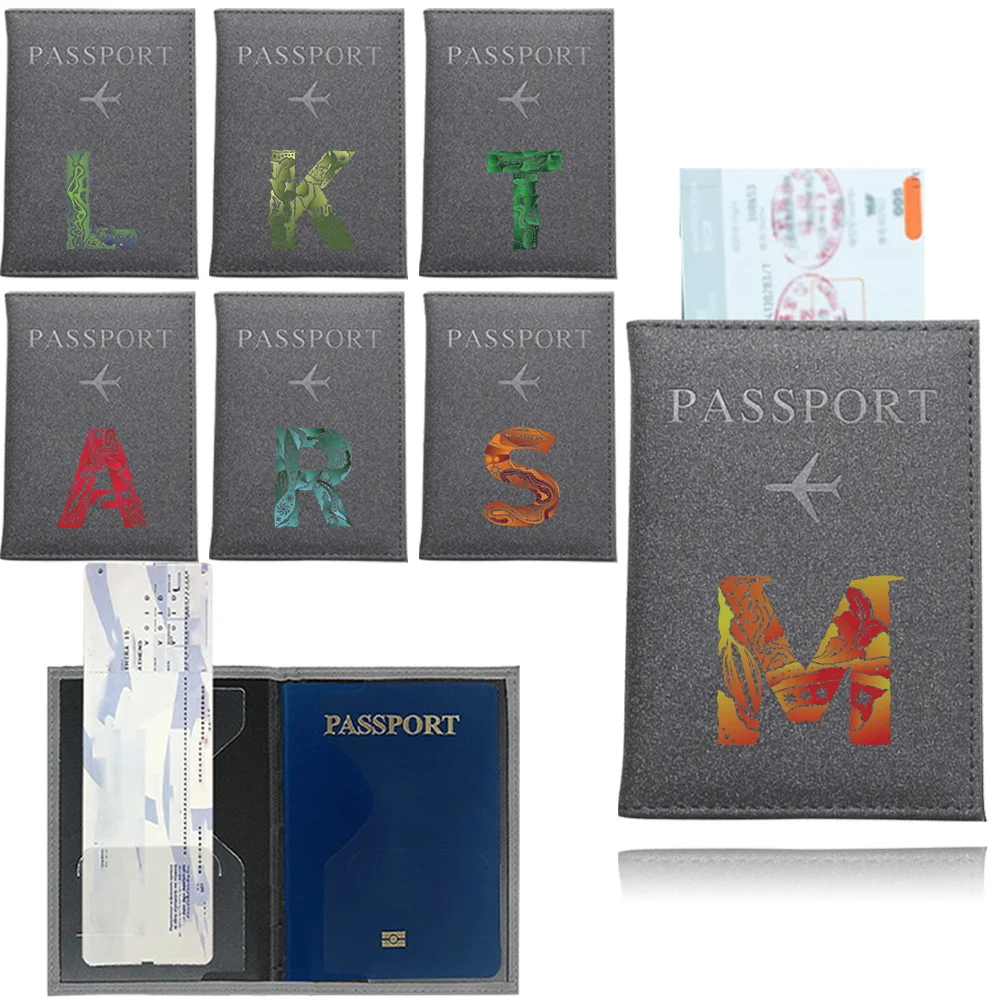 

Airplane Travel Passport Covers Passport Protector Holder ID Credit Card Holder UV Print Engrave Image Series Travel Accessories