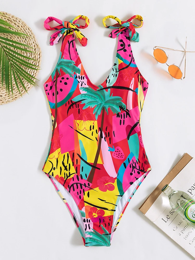 Sexy Print Swimwear Women 2023 One Piece Swimsuit Female Bathing Suit Summer Swimming for Beach Wear maillot de bain monokini