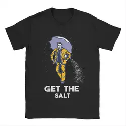 Get The Salt Supernatural Men's T Shirt TV Shows Vintage Tee Shirt Short Sleeve T-Shirts Pure Cotton New Arrival Clothes