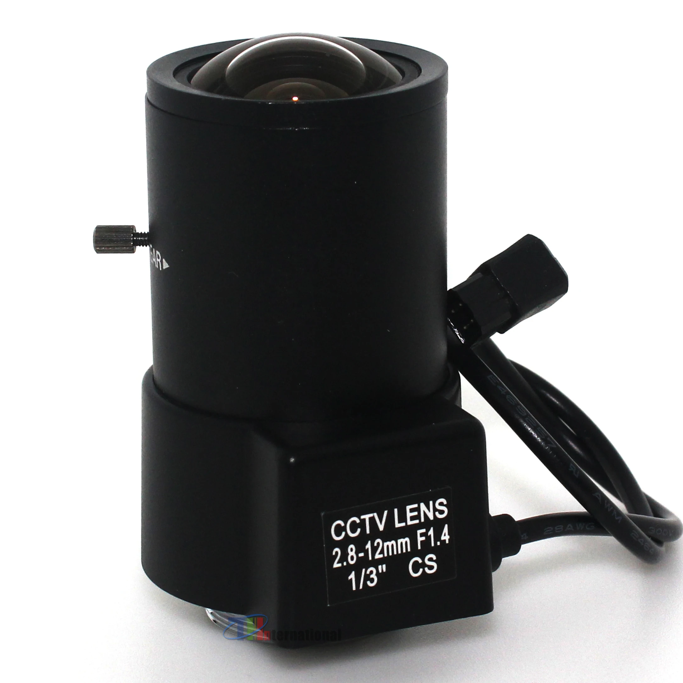 1/3" 2.8-12mm cs lens F1.4 Manual Varifocal DC Auto Iris CCTV IR Lens CS Mount for IP Box Camera for Surveillance camera