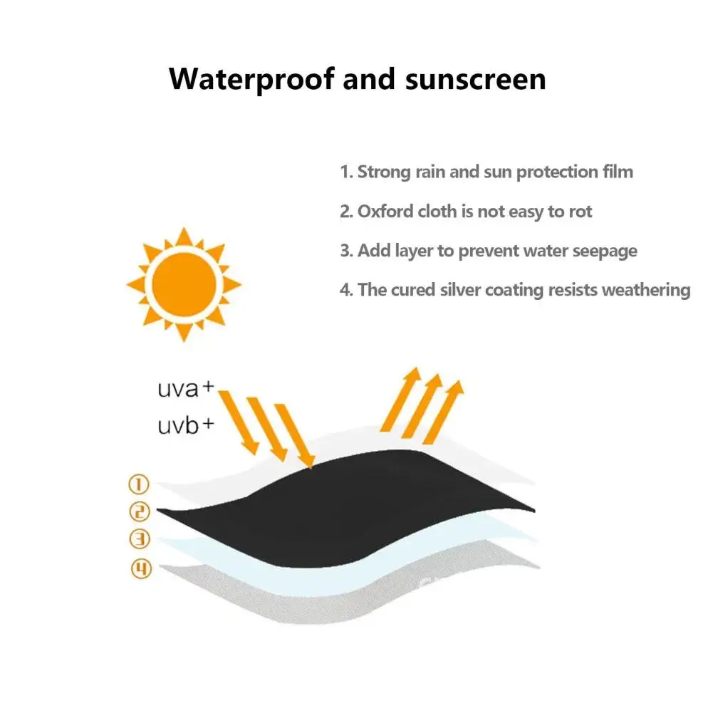 Washing Machine Cover Waterproof Sunscreen Dustproof Anti-aging 210D Oxford Cloth Outdoor Dryer Protection Cover For Toilet