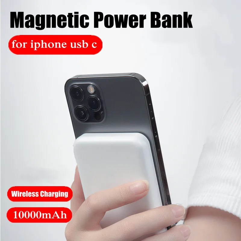 Magnetic Powerbank Type-C Prot For Apple External Battery Portable Wireless Charger for iPhone Magsafe Power Bank Spare Battery image 4