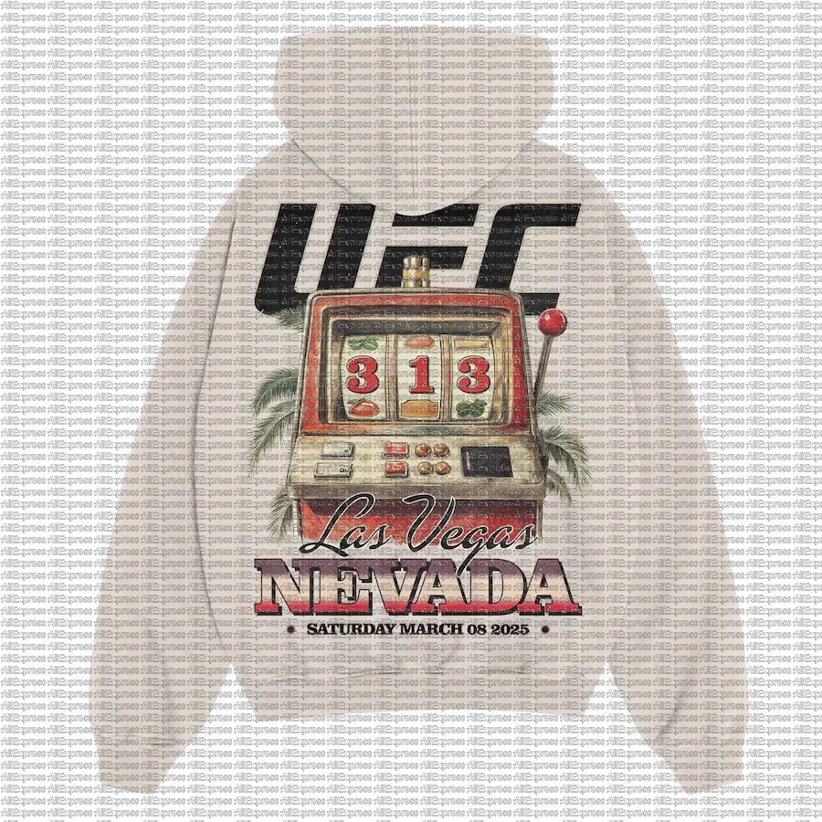 

2025 UFC 313 Las Vegas Hoodie Sweatshirt 3D Printed Long Sleeve Sportswear Loose Breathable Breathable Jersey For Autumn Winter