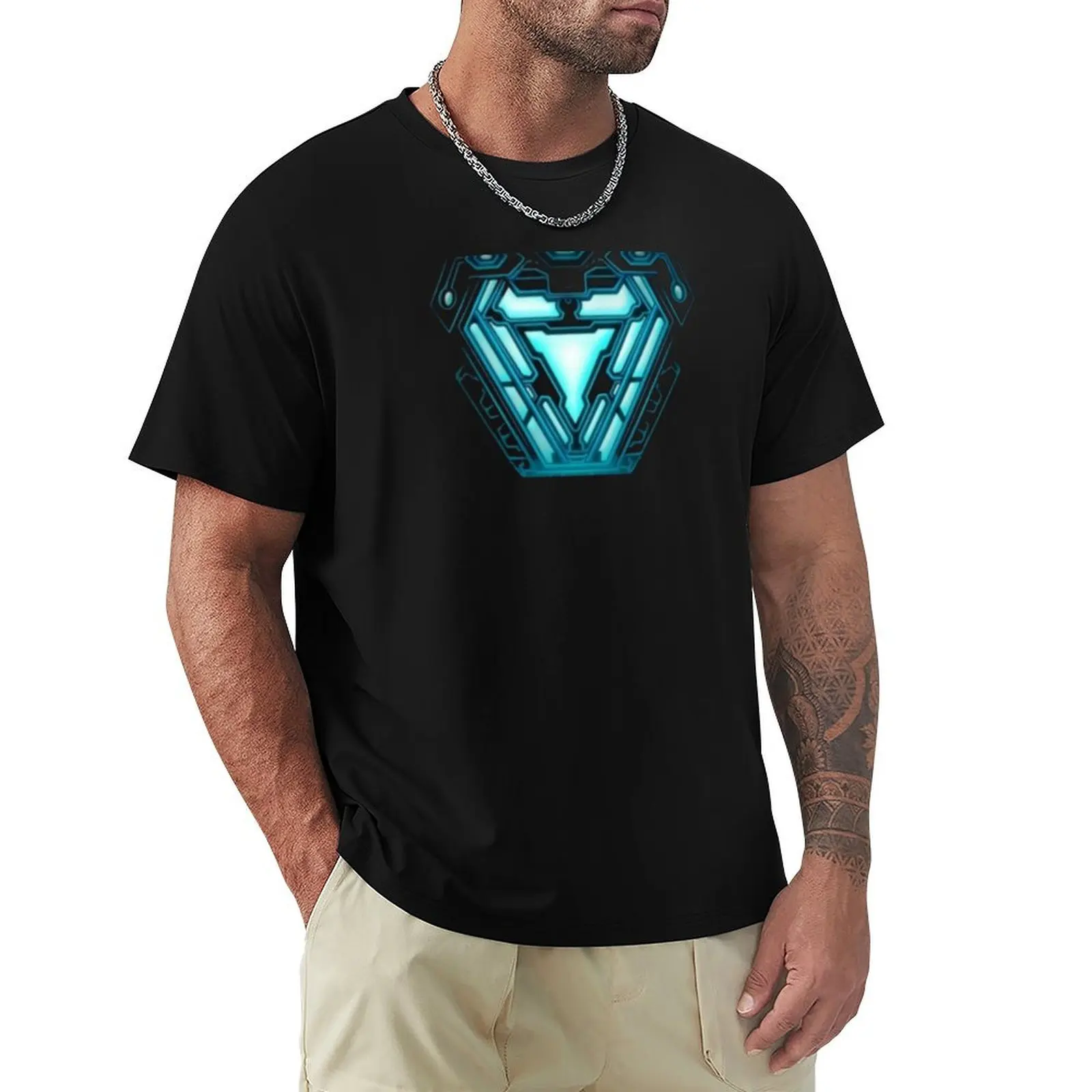 

ARC reactor T-Shirt luxury t-shirt korean fashion T-shirts oversize heavyweight t shirts for men