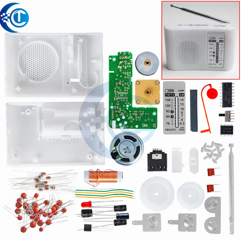 CF210SP Ricevitore radio AM/FM IC Kit fai da te - Modulo di apprendimento elettronico compatibile con Arduino