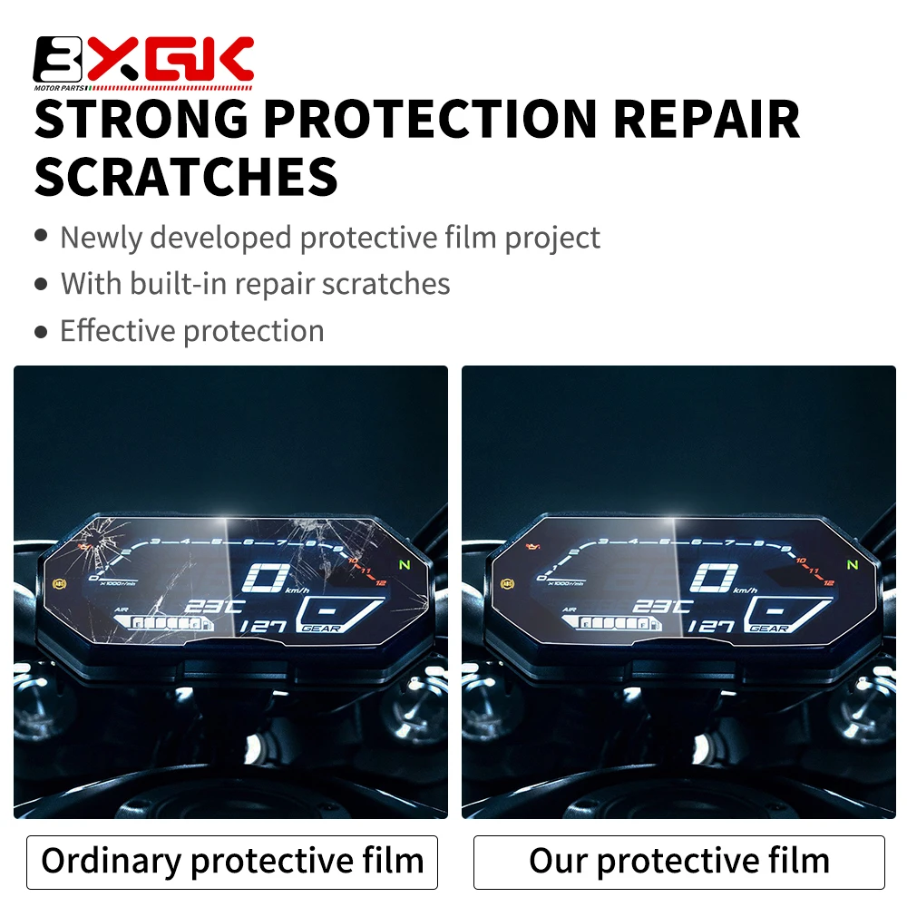 دراجة نارية خدش العنقودية شاشة لوحة القيادة حماية أداة فيلم لياماها MT-07 MT07 FZ-07 FZ07 MT FZ 07 2021 2022