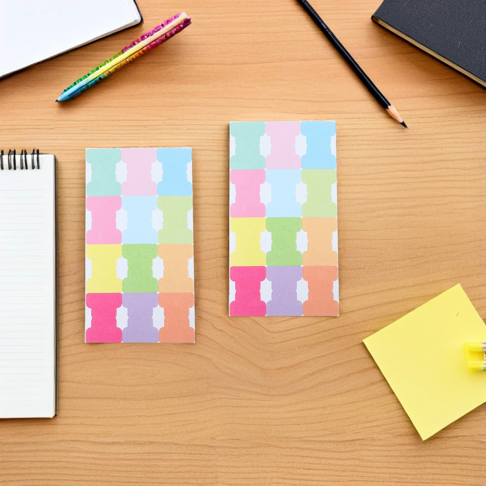 

480Pcs Planner Monthly Tabs Self Adhesive Writable Notebook Stickers for Organizing Diaries Journals Study Tabs