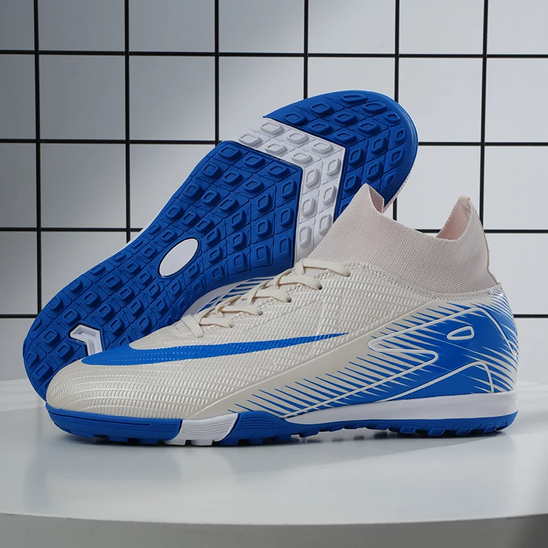 

Men New TF Football Boots Professional Field Resistant Casual Ankle Male Soccer Shoes Sneakers High Quality Training Futsal
