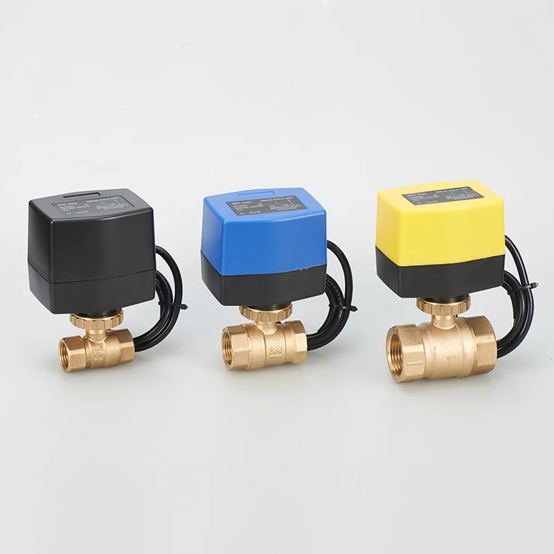 Winvall Water Treatment 12 Volt 3~point 2 Way Motorized Float Ball Valve Electric Water Flow Control Motorized Valves