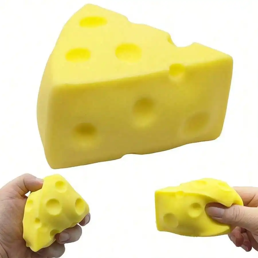 Juguete antiestrés de queso y leche, juguete para aliviar el estrés, recuerdos para fiestas, pelota para apretar, juguetes sensoriales para autistas, 1 ud.