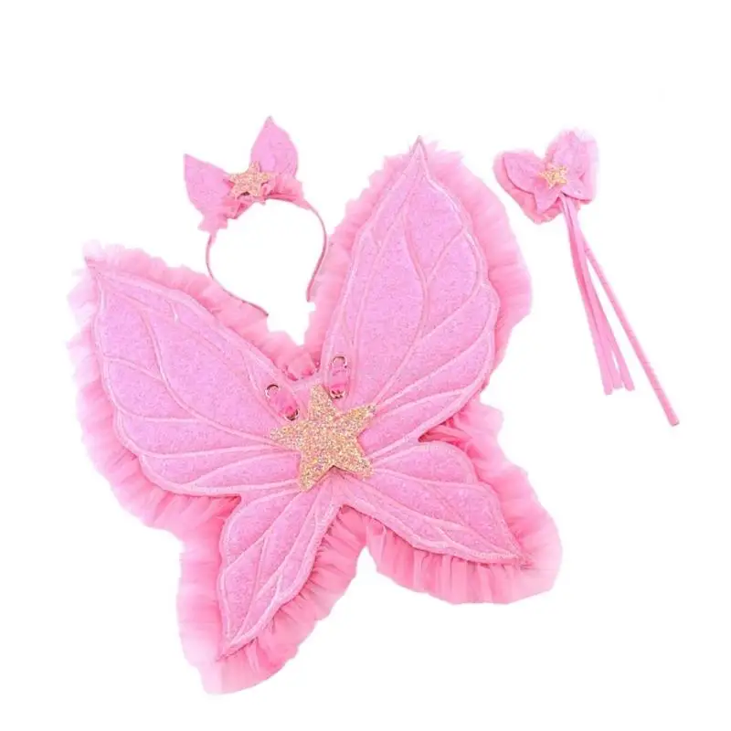 

Y1UB Sparkly Butterfly Princess Accessories Kids Photo Props