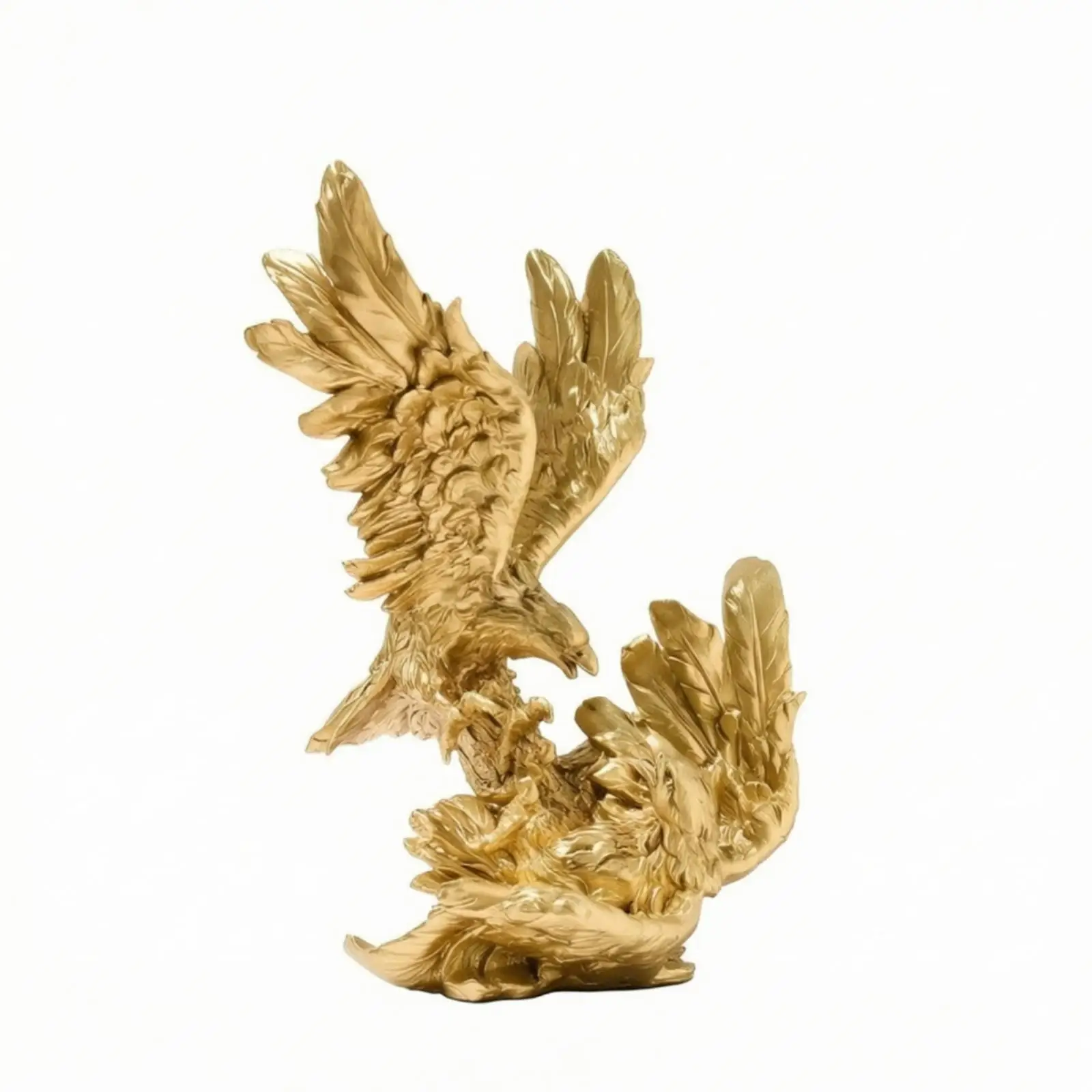Vintage Eagle Statue Gold Animal Figure Modern Decorative Sculpture Home Desk Decoration for Office Bedroom