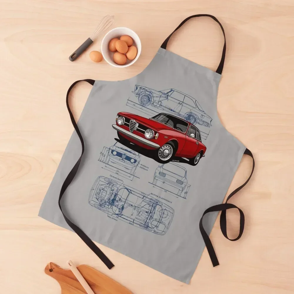 

My drawing of the classic Italian sports coupe Apron For Man For Cosmetologist Kitchen Apras For Women Apron