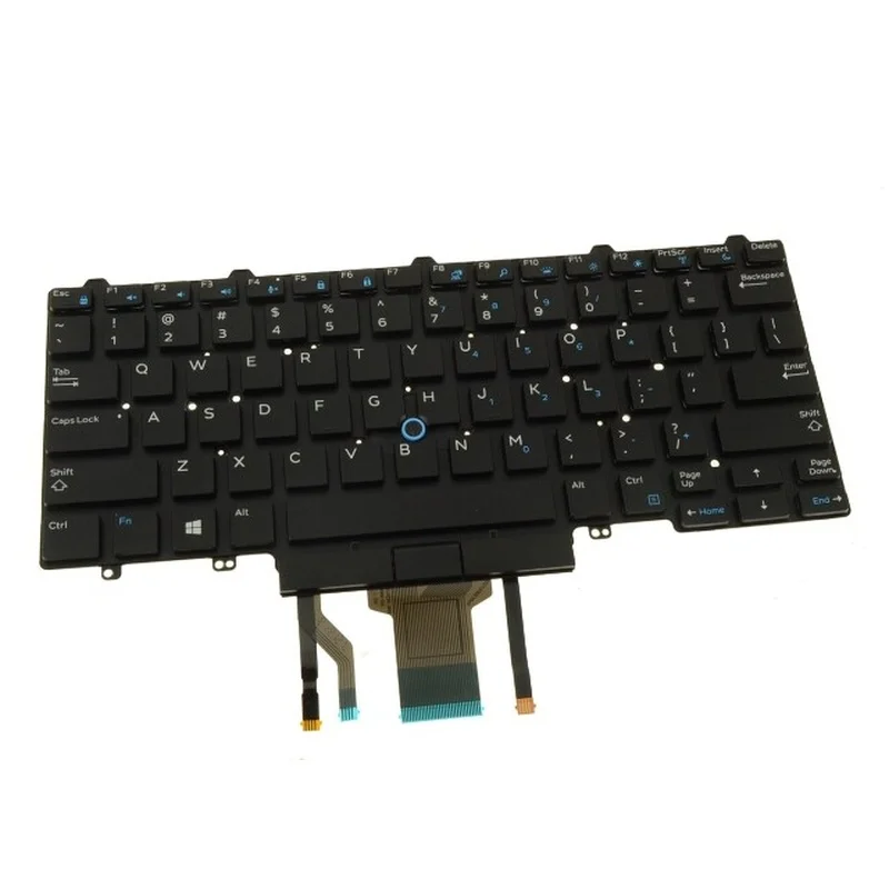 OEM Replacement 0D19TR for DELL Latitude E7450 E5450 5480 7480 Backlit Laptop Keyboard