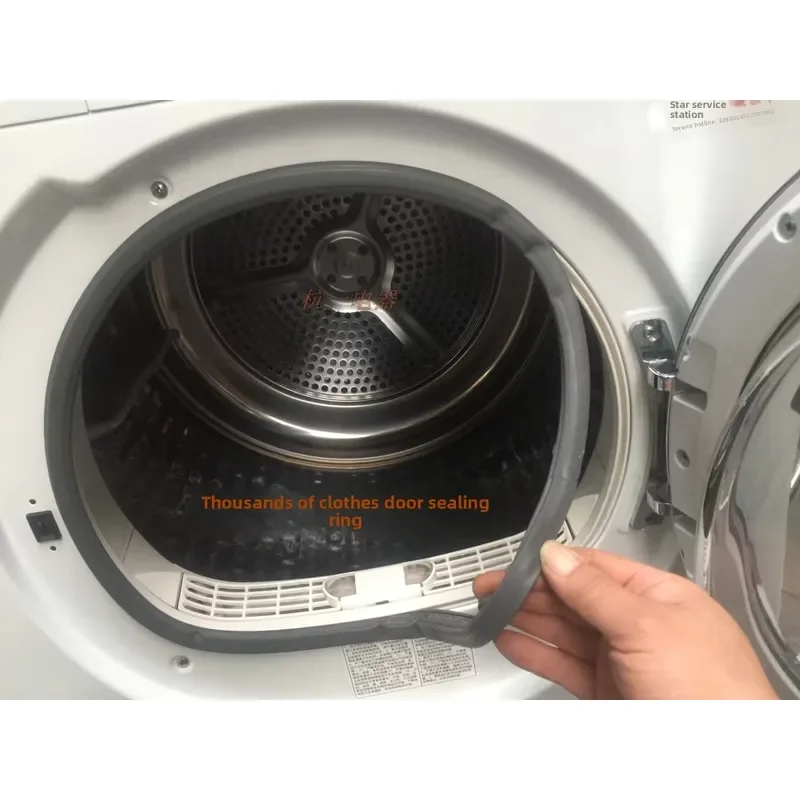 Replacement Door Gasket for Haier Dryer Models GDZE6-1 GDNE9-636 GDNE8-A686 Durable Rubber Seal Strip Prevents Heat Loss