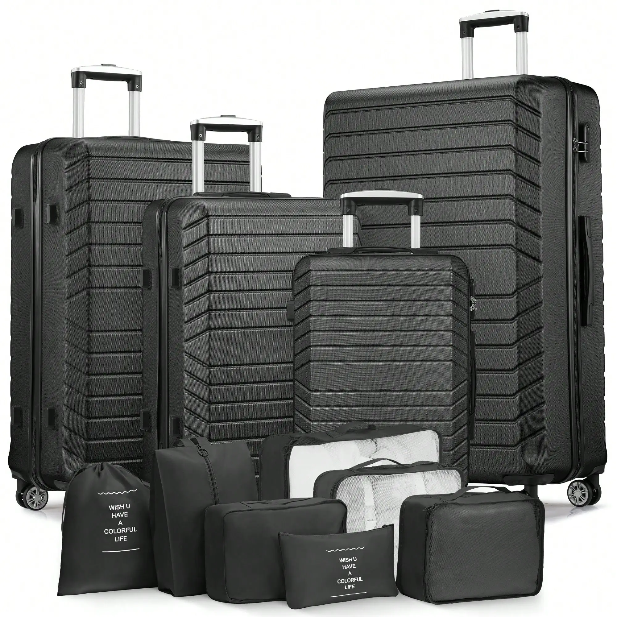 4-Piece Hardside Luggage Set 5 4-Piece Hardside Luggage Set
