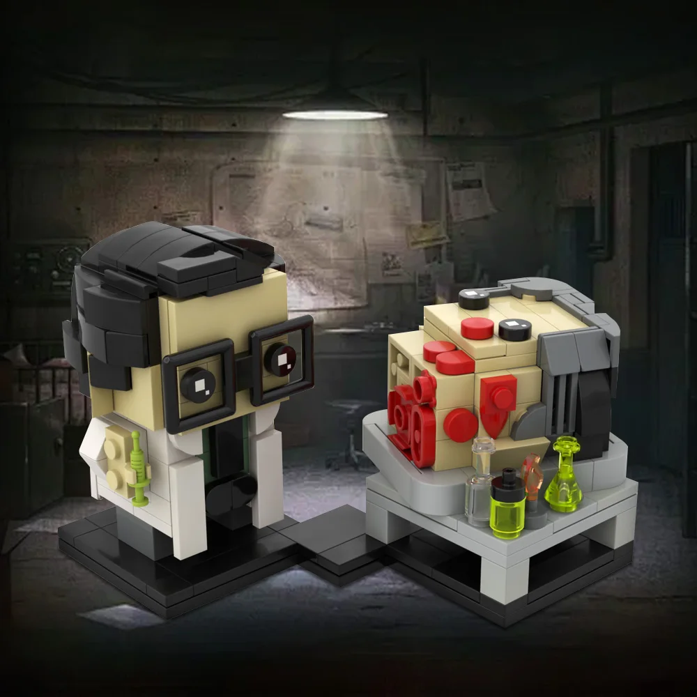 

MOC-44721 Re-Animator Brickheadz Building Blocks Model Horror Movie Re-Animator Action Figure Bricks Assembly Toys Kids Gifts