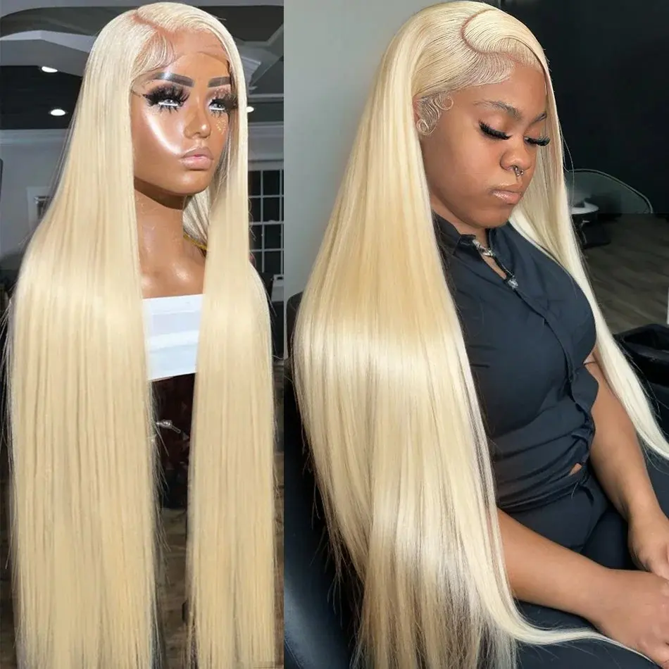 Rosabeauty 613 HD Lace Front Human Hair 13x6 Blonde Wigs Straight Hair 5X5 Glueless 13X4 Frontal 250 Density 40 Inch For Women