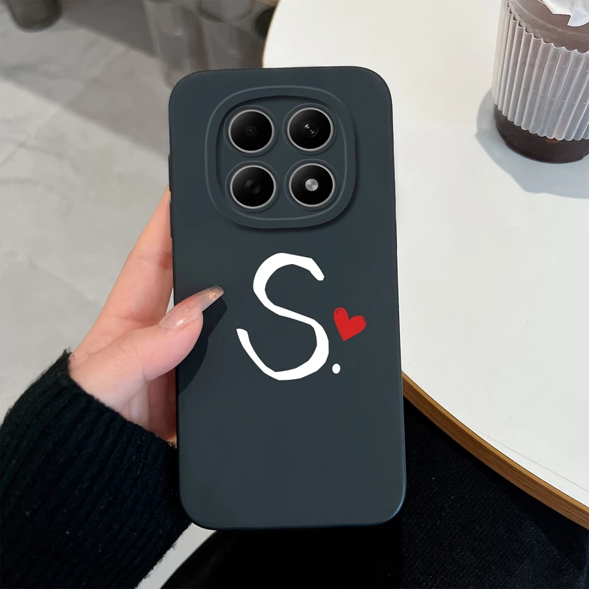 Niedliche Buchstaben Handyhülle für Redmi Note 15 15Pro 4G Gehäuse Weiche Matte Silikon Linsenschutz Hülle für Redmi Note15 15 Pro Schale – Detail 19