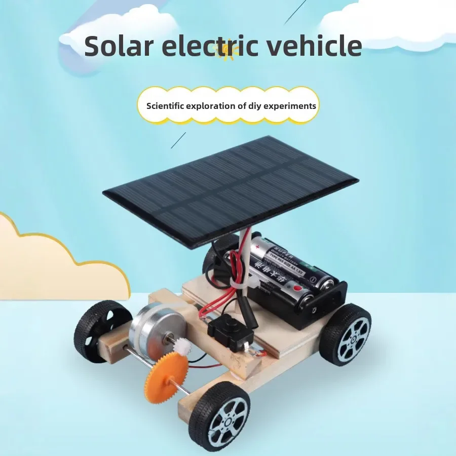 Assemble Solar Car Creative Inventions Motor Ability Of Children Active Thinking DIY Electronic Kit Technology Toys For Kids