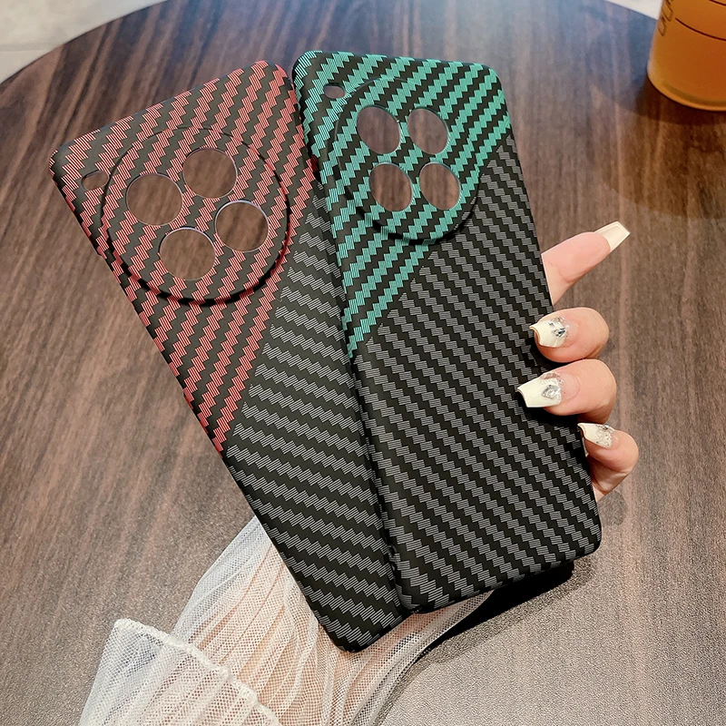 حافظة من ألياف الكربون لهاتف OnePlus 1 + ACE2 1 + ACE2 Pro ACE3 ACE3V ACE3 Pro 1 + 12 13T 13R غطاء حماية Funda Shell