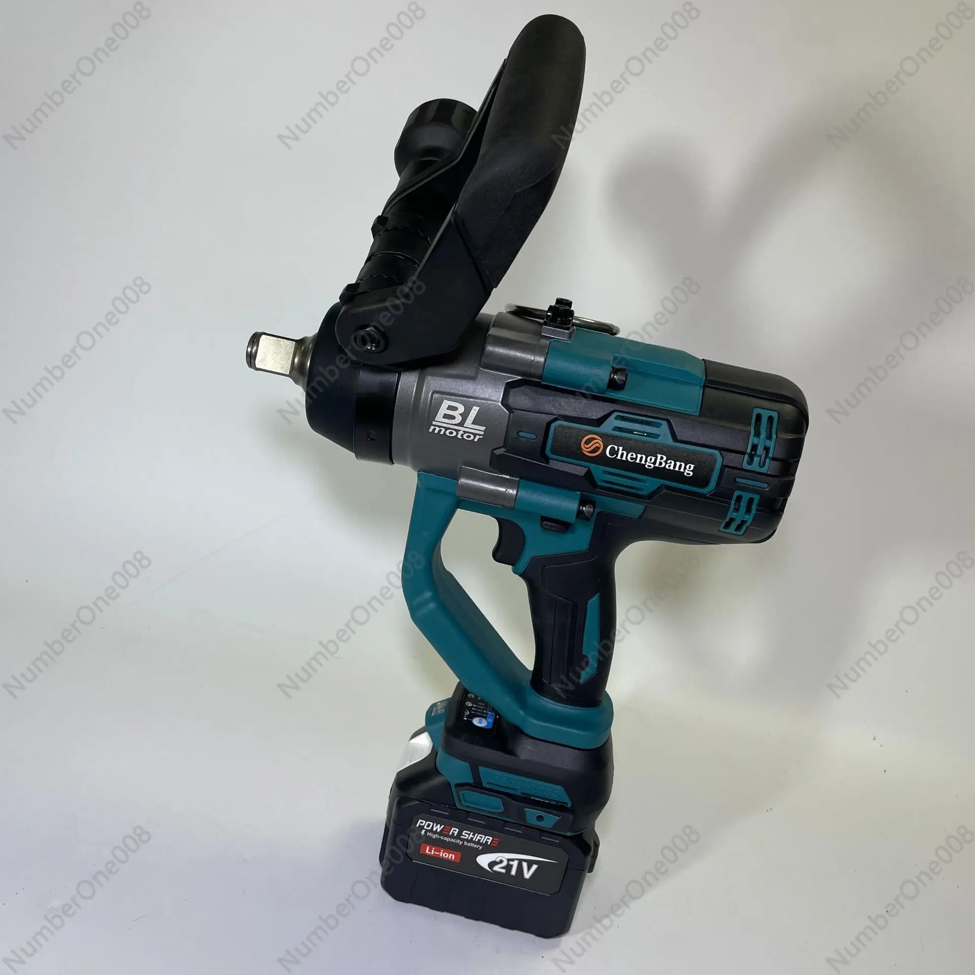 3/4-Axis Lithium Battery Brushless Impact Electric Wrench 2406S-3000N + 15 Strings Battery Pack