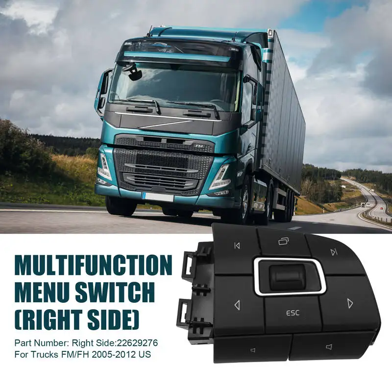 Trucks Multifunction Control Menu Switch 22629276 Right For Volvo Trucks FM/FH 2005-2012 US