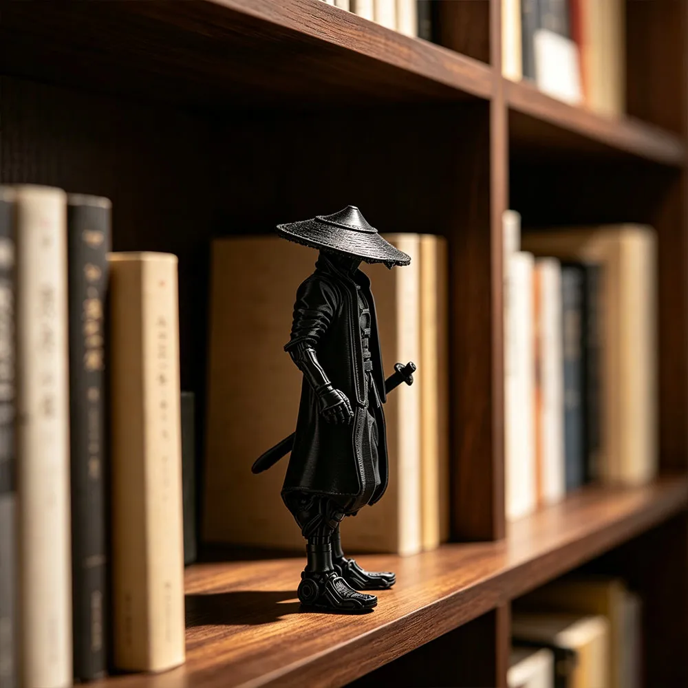 Fashion Funny Ninja Statue Decorative Model Multi-functional 3D Printed Warrior Ornament Creative Desk Decoration Desk