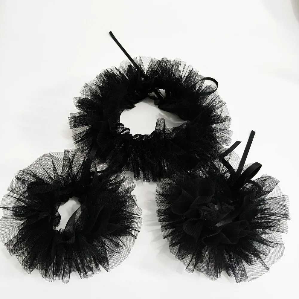 

Lace Detachable Sleeves Cuffs Costume Accessory All-match Ruffled Clown Choker Ruffled Victorian Renaissance Lace Ruffled Wrist