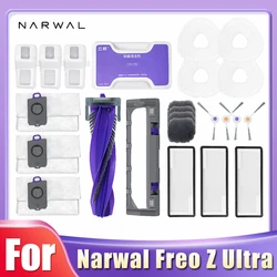 Compatible For Narwal Freo Z Ultra Vacuum Parts Main Roller Side Brush Cover Hepa Filter Mop Cloth Dust Bag Accessories