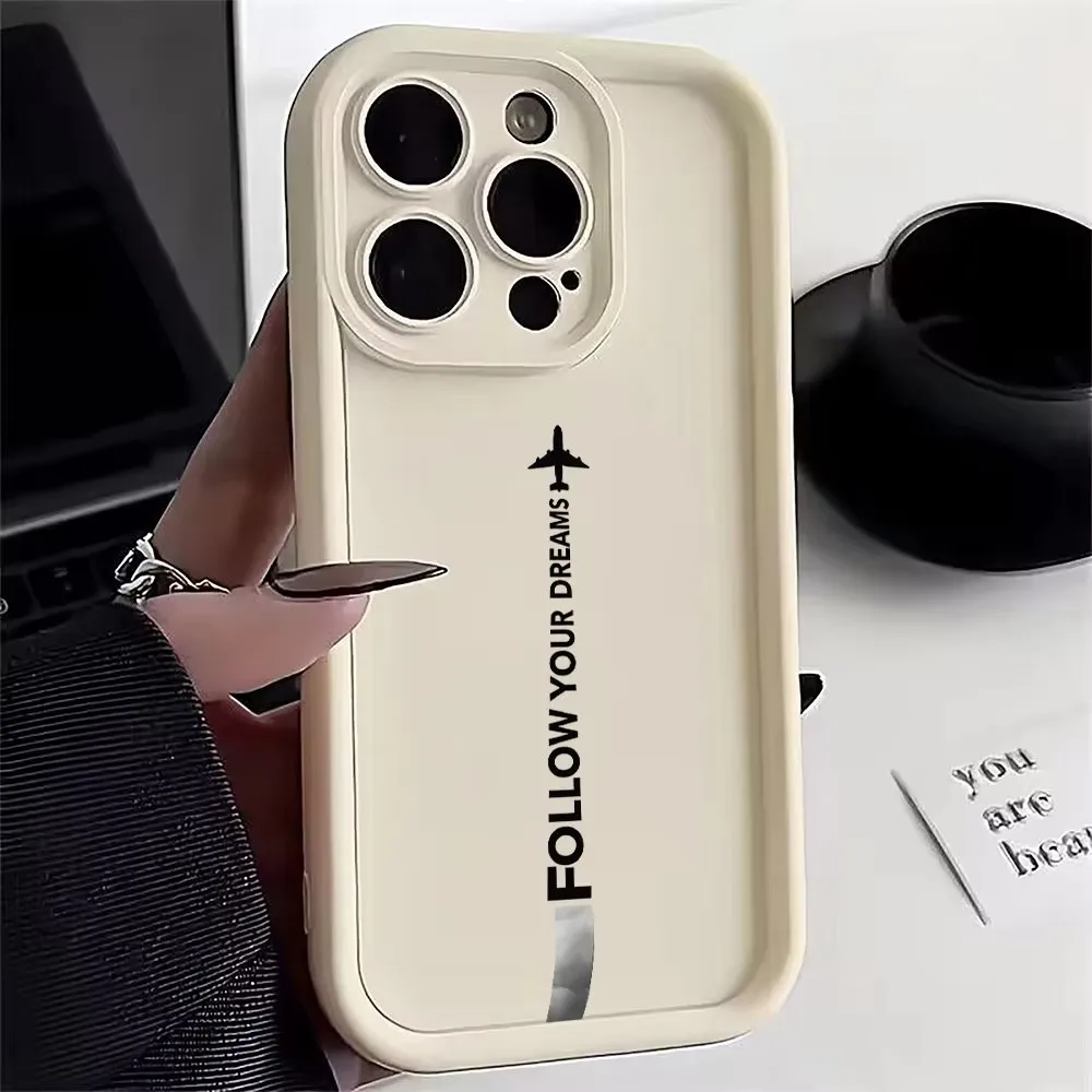 Travel-Inspired Airplane Route Phone Case For iPhone 16 15 14 13 12 11 Pro Max XS X XR 7 8 16 Plus SE 2 3 All-inclusive Cover