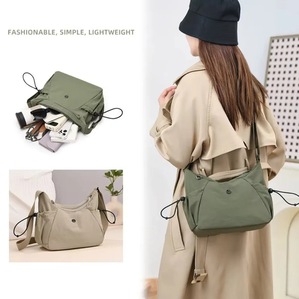 

Универсальная нейлоновая сумка через плечо с несколькими карманами, большая вместительная сумка-мессенджер, водонепроницаемая сверхлегкая сумка через плечо для женщин