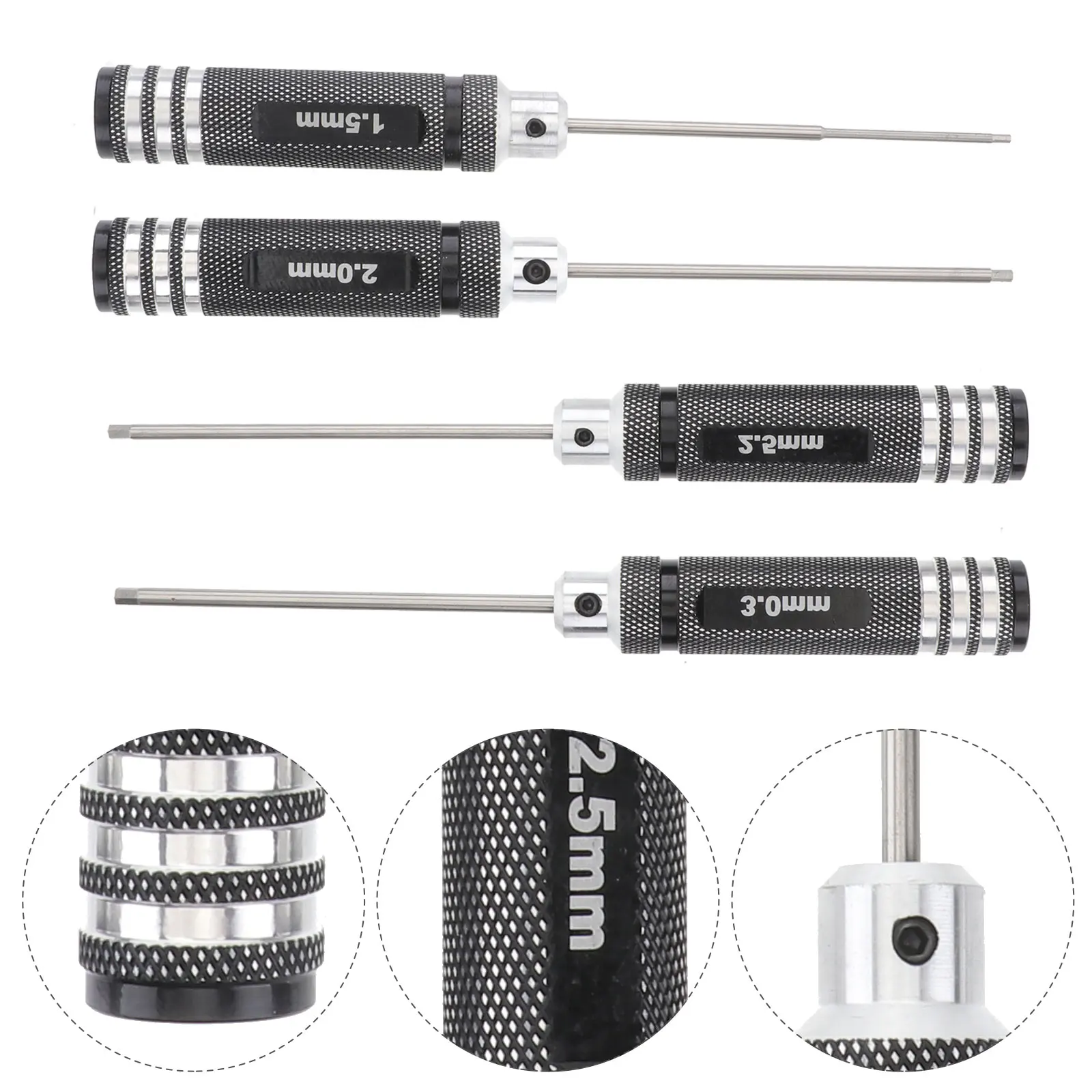 

4pcs Screwdrivers Set Durable Metal Handle Disassemble RC Helicopter Model Airplane Practical Tools Hand Wrench