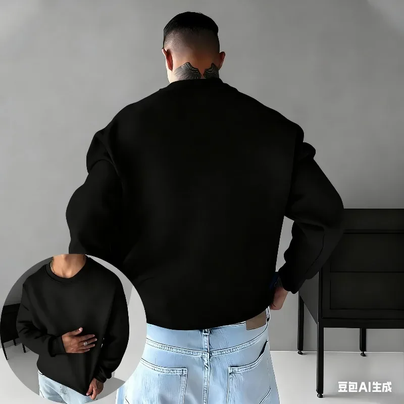 شيطان القاتل أنيمي كامادو تانجيرو مطبوعة سترة بدون غطاء 2026 الخريف/الشتاء الرجال Harajuku سترة رياضية غير رسمية برقبة مستديرة #4