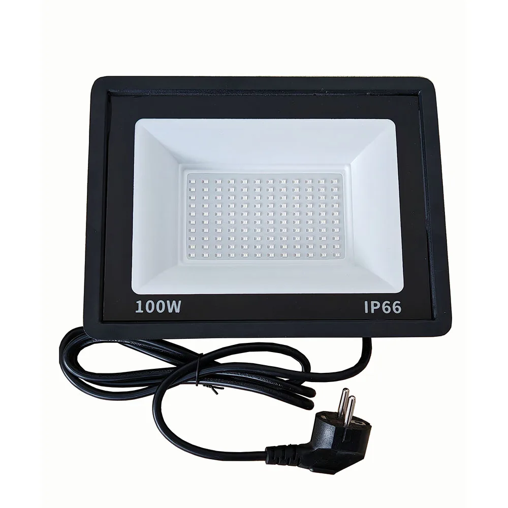Halloween Haunted House 100W IP66 Waterproof Fluorescent Lamp AC110-240V Purple 395nm LED UV Curing Lamp Ultraviolet Floodlight