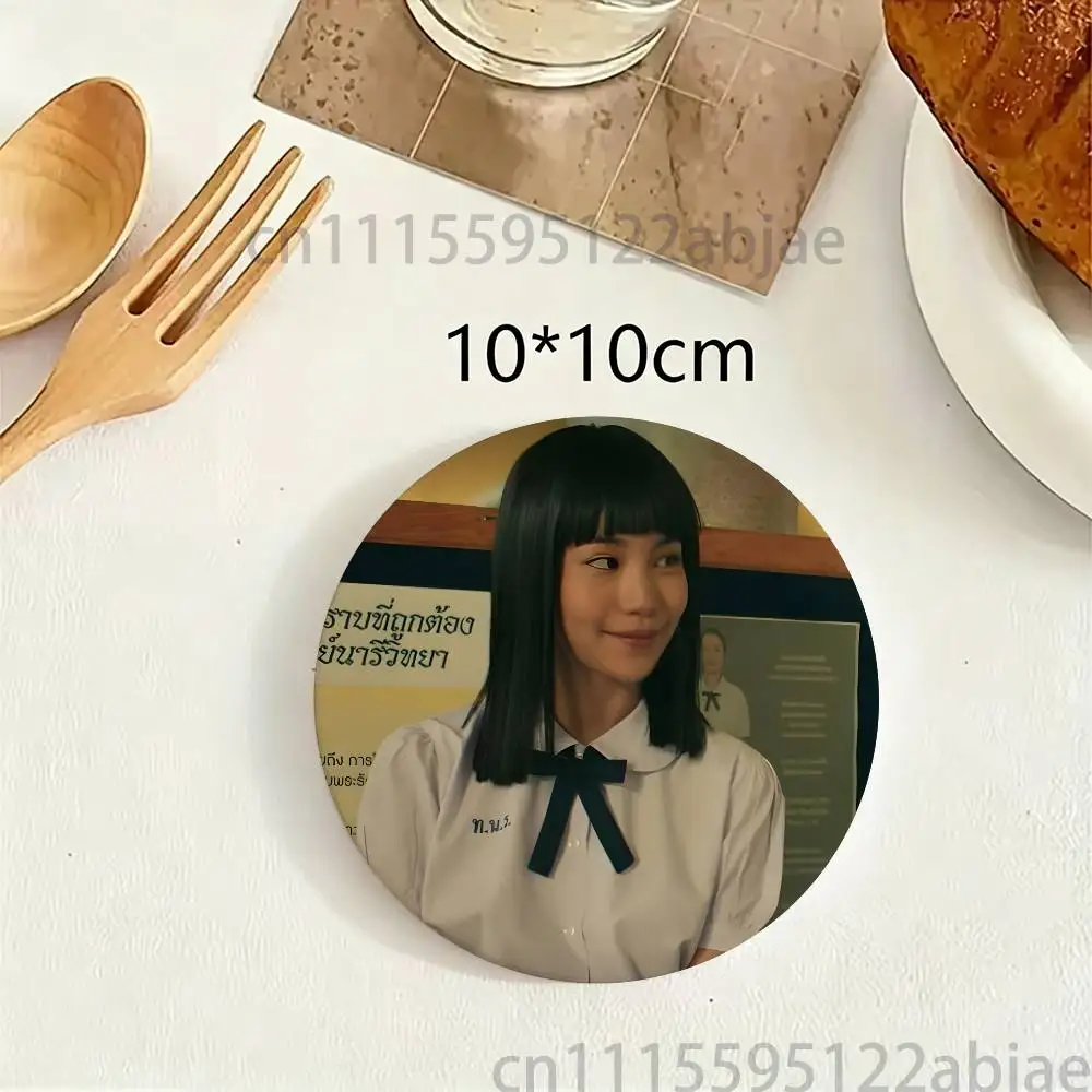 G-Girl from Nowhere N-Nanno Wooden Cup Mat Cappuccino Vodka Juice Water Coaster for Flower Shop