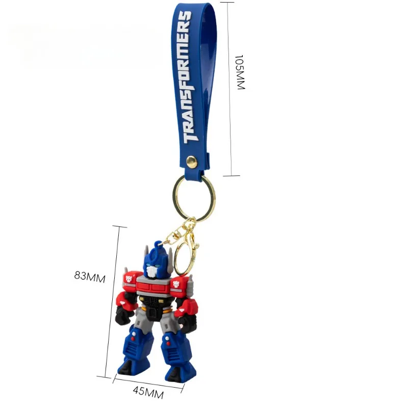 트랜스포머 영화 주변 장치 키 체인 Optimus Prime Bumblebee 그림 애니메이션 열쇠 고리 펜던트 액세서리 인형 장식품 장난감 선물