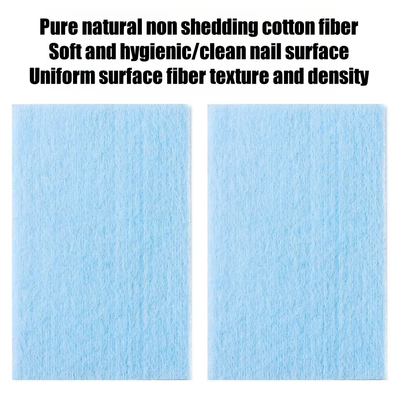1000PCS Hard Quality Nail Cotton Pads Non-Falling Hair Alcohol Wipe Cotton Pads Nail Polish Remover Towels for Manicure