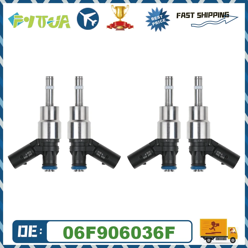 

4pcs Fuel Injector Nozzle 06F906036F 06F906036 For Audi S3 TTS Volkswagen Golf ED30 ED35 2.0T