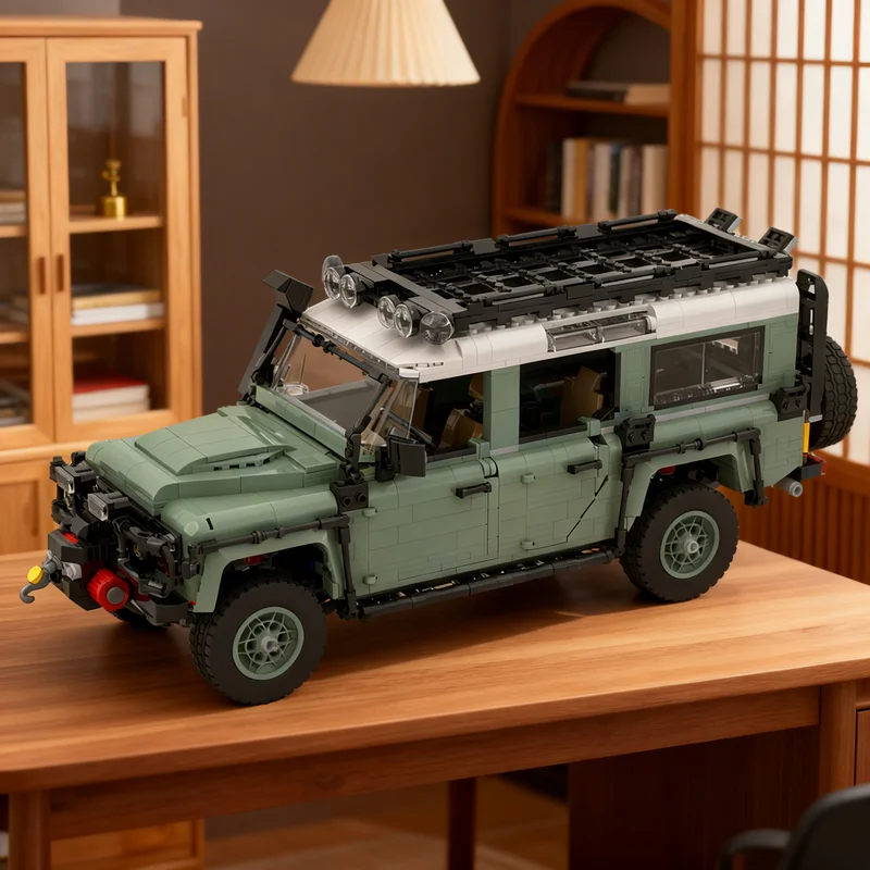 2225pcs MOC Icons Landed Rovers Classic Defender 110 Model Building Blocks Christmas Gift Toy Display Art Creative Education